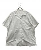 PHIGVELフィグベル）の古着「BACK GATHERING SS SHIRT」｜ホワイト