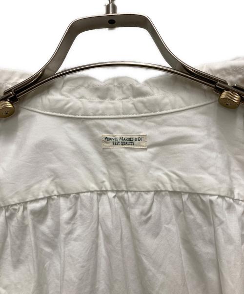 PHIGVEL（フィグベル）PHIGVEL (フィグベル) BACK GATHERING SS SHIRT ホワイト サイズ:4の古着・服飾アイテム