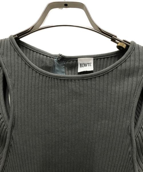 BOWTE（バウト）BOWTE (バウト) リブカットソー グレー サイズ:不明の古着・服飾アイテム