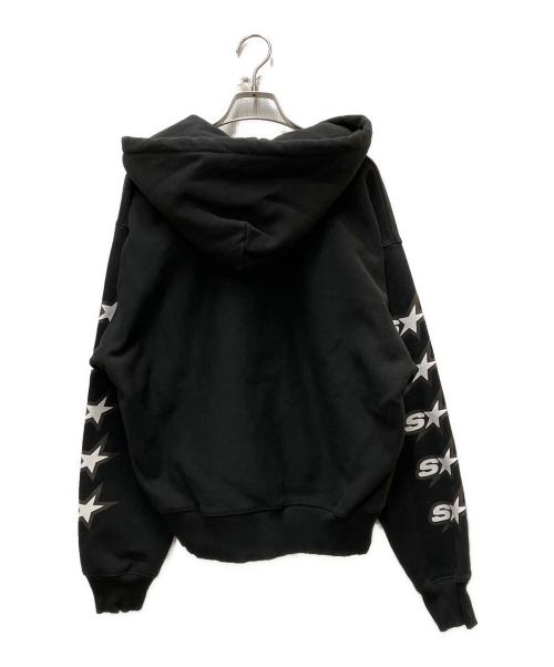 stussy（ステューシー）stussy (ステューシー) SPEEDWAY ZIP HOODIE ブラック サイズ:Sの古着・服飾アイテム