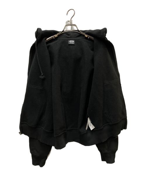 stussy（ステューシー）stussy (ステューシー) SPEEDWAY ZIP HOODIE ブラック サイズ:Sの古着・服飾アイテム