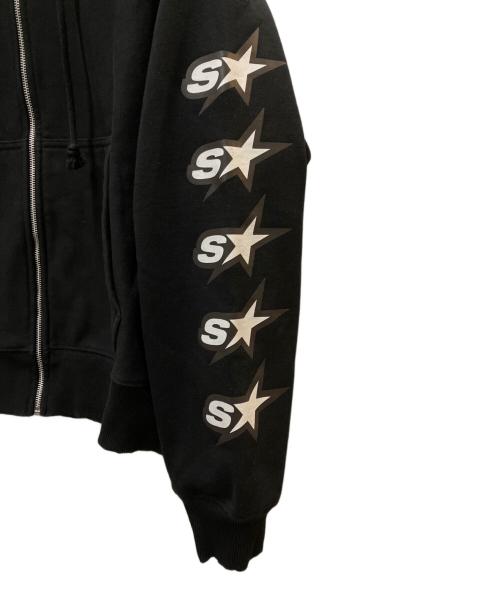 stussy（ステューシー）stussy (ステューシー) SPEEDWAY ZIP HOODIE ブラック サイズ:Sの古着・服飾アイテム