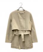 HERMESエルメス）の古着「カシミヤショートコート（マルジェラ期）」｜ベージュ