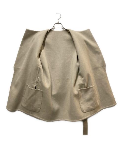 HERMES（エルメス）HERMES (エルメス) カシミヤショートコート（マルジェラ期） ベージュ サイズ:34の古着・服飾アイテム