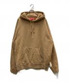 SUPREMEシュプリーム）の古着「22SS Cropped Panels Hooded Sweatshirt」｜ブラウン