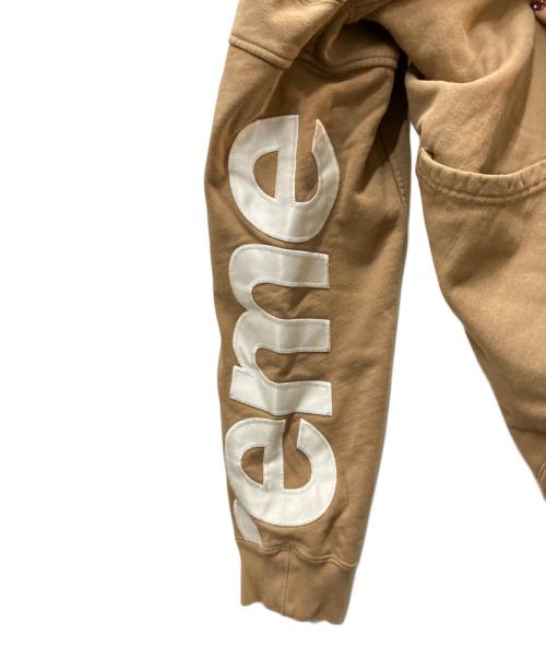 SUPREME（シュプリーム）SUPREME (シュプリーム) 22SS Cropped Panels Hooded Sweatshirt ブラウン サイズ:Lの古着・服飾アイテム