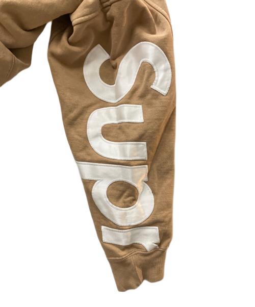 SUPREME（シュプリーム）SUPREME (シュプリーム) 22SS Cropped Panels Hooded Sweatshirt ブラウン サイズ:Lの古着・服飾アイテム