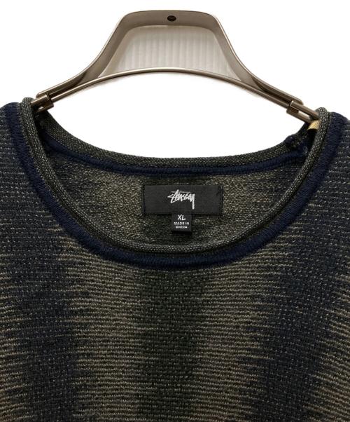 stussy（ステューシー）stussy (ステューシー) Shadow Stripe Sweater マルチカラー サイズ:XLの古着・服飾アイテム