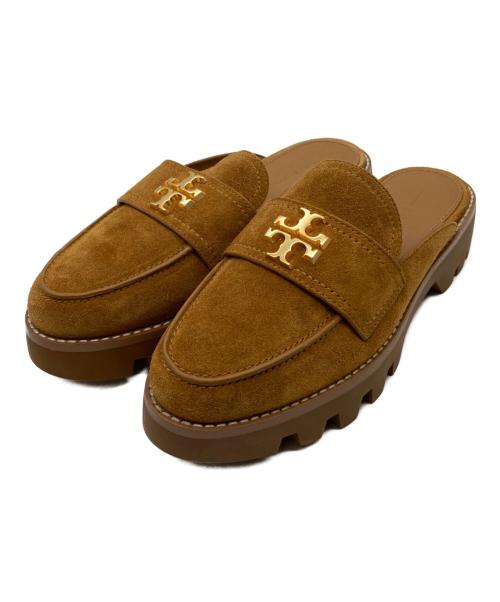 TORY BURCH（トリーバーチ）TORY BURCH (トリーバーチ) スエードスライドローファー ブラウン サイズ:6Mの古着・服飾アイテム