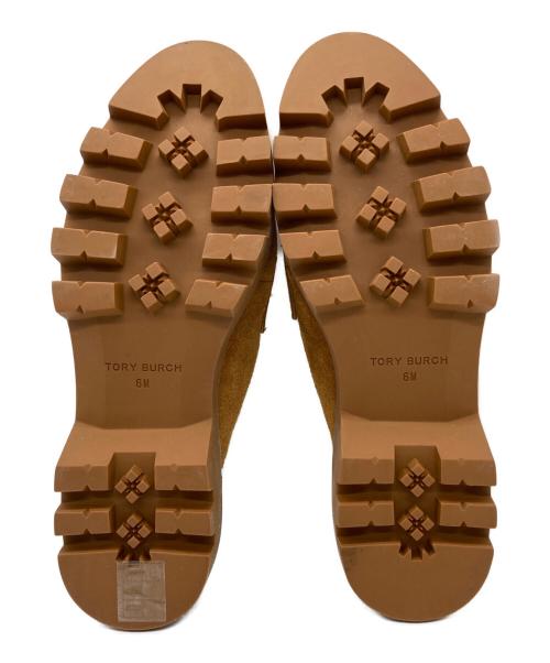 TORY BURCH（トリーバーチ）TORY BURCH (トリーバーチ) スエードスライドローファー ブラウン サイズ:6Mの古着・服飾アイテム