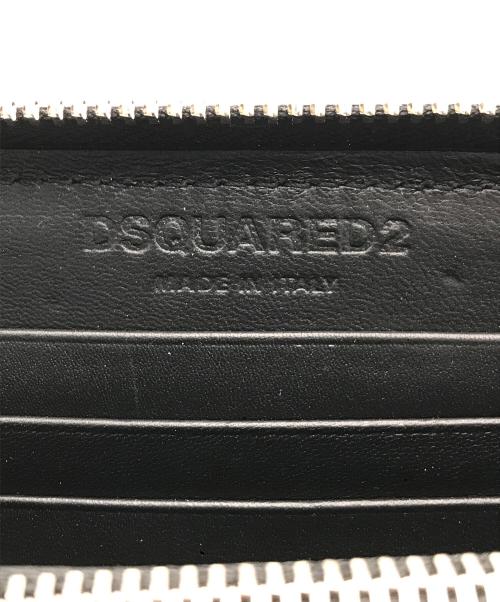 DSQUARED2（ディースクエアード）DSQUARED2 (ディースクエアード) スタッズウォレット シルバーの古着・服飾アイテム