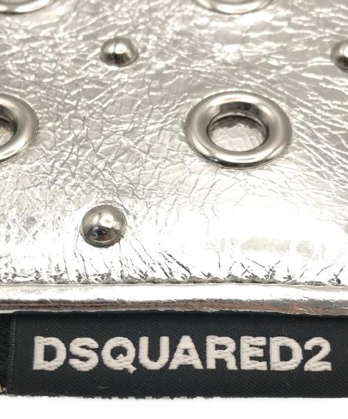 DSQUARED2（ディースクエアード）DSQUARED2 (ディースクエアード) スタッズウォレット シルバーの古着・服飾アイテム