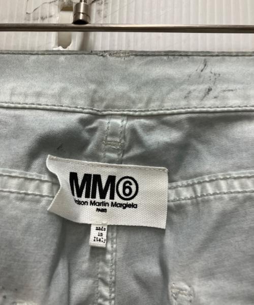 MM6 Maison Margiela（エムエムシックスメゾンマルジェラ）MM6 Maison Margiela (エムエムシックスメゾンマルジェラ) コーティングスキニーパンツ グレー サイズ:44の古着・服飾アイテム