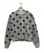 COMME des GARCONSコムデギャルソン）の古着「ドットスウェット」｜グレー