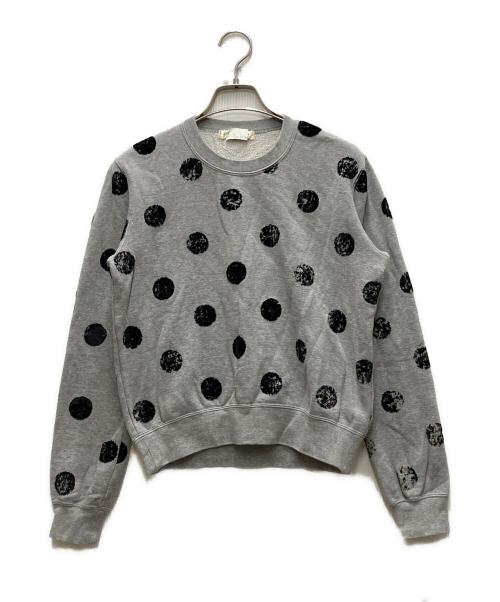 COMME des GARCONS（コムデギャルソン）COMME des GARCONS (コムデギャルソン) ドットスウェット グレー サイズ:Mの古着・服飾アイテム