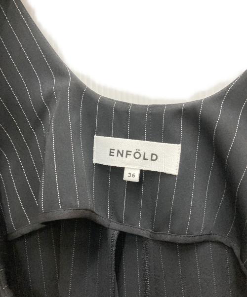 ENFOLD（エンフォルド）ENFOLD (エンフォルド) WIDE FLARE DRESS ブラック サイズ:36の古着・服飾アイテム