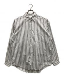 I（アイ）の古着「21SS STRIPE OFFICER SHIRT」｜グレー