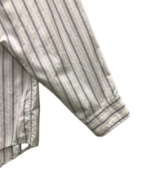 I（アイ）I (アイ) 21SS STRIPE OFFICER SHIRT グレー サイズ:３の古着・服飾アイテム