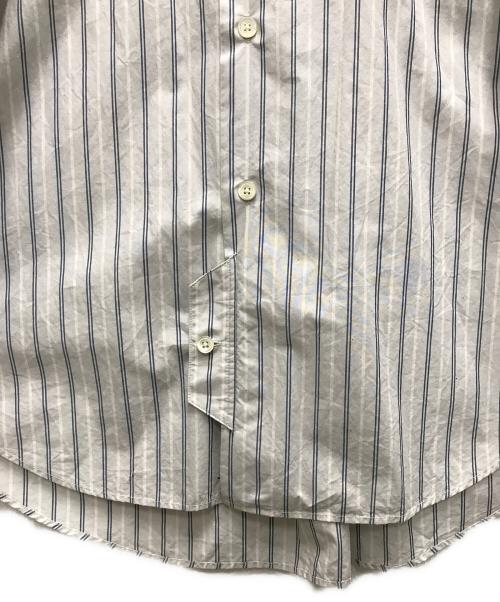 I（アイ）I (アイ) 21SS STRIPE OFFICER SHIRT グレー サイズ:３の古着・服飾アイテム