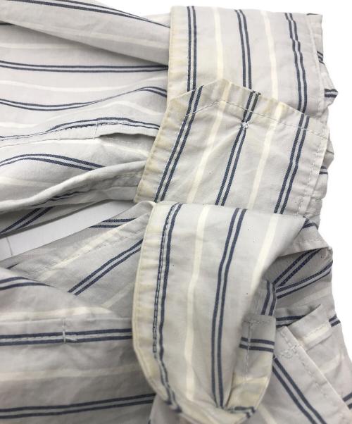 I（アイ）I (アイ) 21SS STRIPE OFFICER SHIRT グレー サイズ:３の古着・服飾アイテム