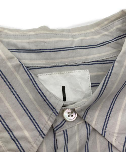 I（アイ）I (アイ) 21SS STRIPE OFFICER SHIRT グレー サイズ:３の古着・服飾アイテム