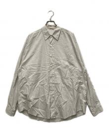 AURALEE（オーラリー）の古着「WASHED FINX TWILL BIG SHIRTS」｜グレー