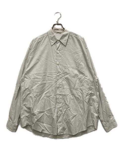 AURALEE（オーラリー）AURALEE (オーラリー) WASHED FINX TWILL BIG SHIRTS グレー サイズ:4の古着・服飾アイテム