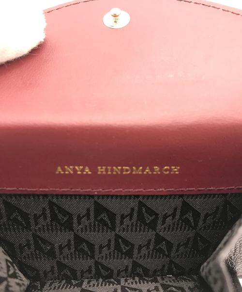 ANYA HINDMARCH（アニヤ・ハインドマーチ）ANYA HINDMARCH (アニヤ・ハインドマーチ) EYES レザーコインケース ブラックの古着・服飾アイテム