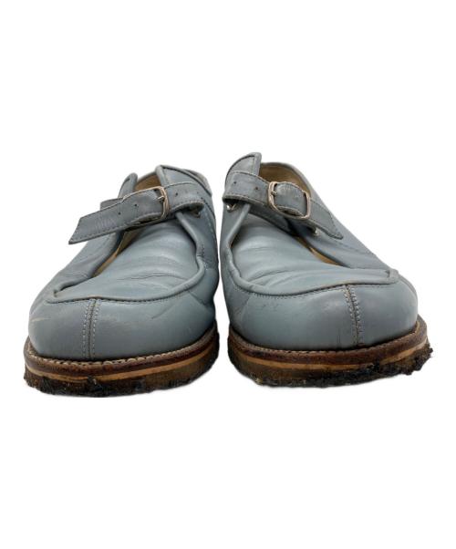 COMME des GARCONS HOMME PLUS（コムデギャルソンオムプリュス）COMME des GARCONS HOMME PLUS (コムデギャルソンオムプリュス) モンクストラップレザーシューズ ブルー サイズ:26㎝の古着・服飾アイテム