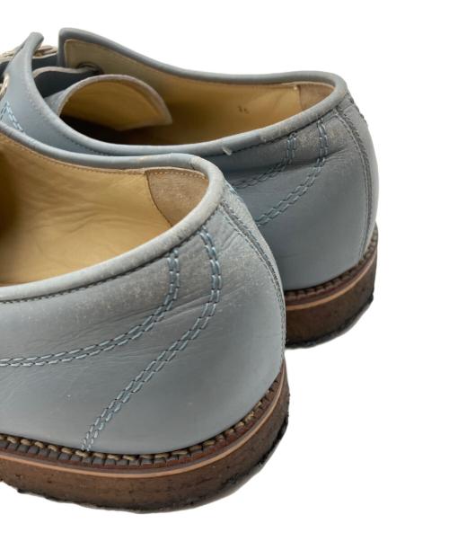 COMME des GARCONS HOMME PLUS（コムデギャルソンオムプリュス）COMME des GARCONS HOMME PLUS (コムデギャルソンオムプリュス) モンクストラップレザーシューズ ブルー サイズ:26㎝の古着・服飾アイテム