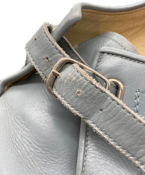 COMME des GARCONS HOMME PLUS（コムデギャルソンオムプリュス）COMME des GARCONS HOMME PLUS (コムデギャルソンオムプリュス) モンクストラップレザーシューズ ブルー サイズ:26㎝の古着・服飾アイテム