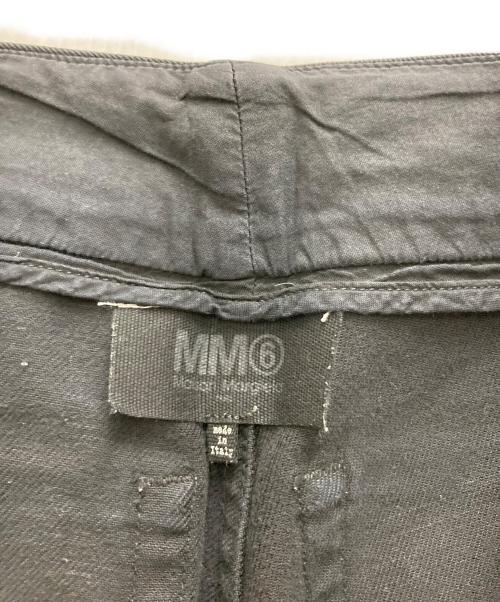 MM6 Maison Margiela（エムエムシックスメゾンマルジェラ）MM6 Maison Margiela (エムエムシックスメゾンマルジェラ) 20SS ハイライズ ボタンフライ ワイドストレートデニム ブラック サイズ:38の古着・服飾アイテム