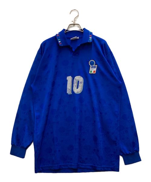 DIADORA（ディアドラ）DIADORA (ディアドラ) 94年イタリア代表 L/Sゲームシャツ ブルー サイズ:不明の古着・服飾アイテム