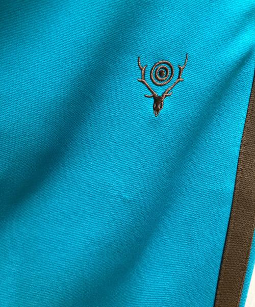 South2 West8（サウスツー ウエストエイト）south2 west8 (サウスツー ウエストエイト) Trainer Pant - Poly Smooth ブルー サイズ:Lの古着・服飾アイテム