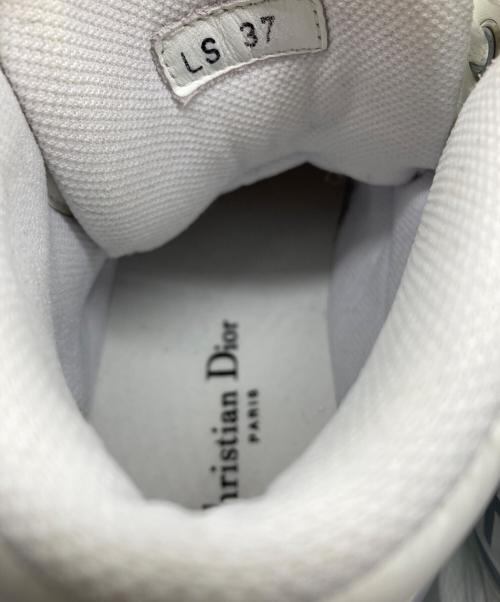 Christian Dior（クリスチャン ディオール）Christian Dior (クリスチャン ディオール) Ｄ‐PLAYER ハイカットブーツ ホワイト サイズ:37の古着・服飾アイテム