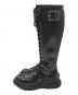 ALEXANDER McQUEEN (アレキサンダーマックイーン) Tread Lace Up Boot ロングブーツ ブラック サイズ:37D：20000円
