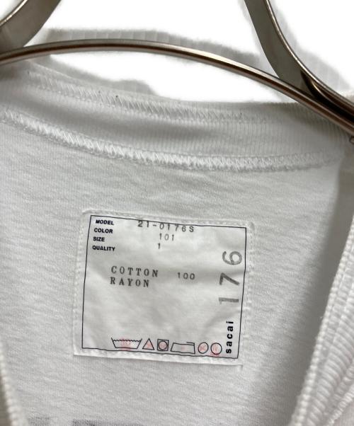 sacai（サカイ）sacai (サカイ) Graphic Tee ホワイト サイズ:1の古着・服飾アイテム