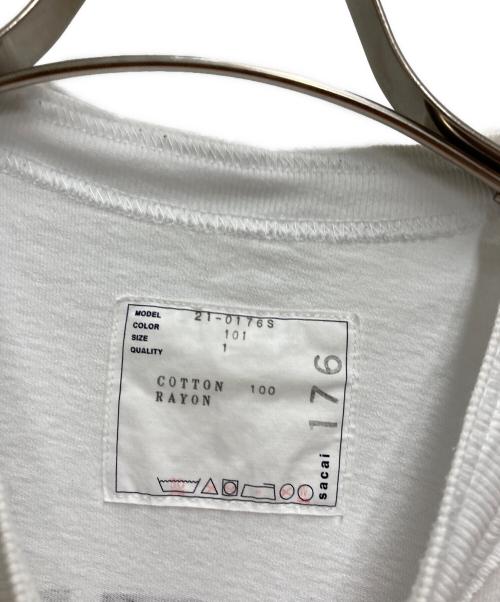 sacai（サカイ）sacai (サカイ) Graphic Tee ホワイト サイズ:1の古着・服飾アイテム