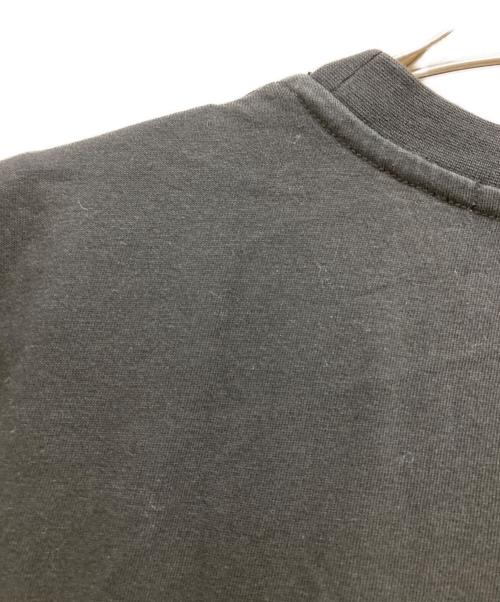 MSGM（エムエスジーエム）MSGM (エムエスジーエム) NEVER LOOK BACK ステートメント ロゴ Tシャツ ブラック サイズ:Sの古着・服飾アイテム