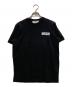 MSGM（エムエスジーエム）の古着「NEVER LOOK BACK ステートメント ロゴ Tシャツ」｜ブラック