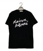 maison kitsuneメゾンキツネ）の古着「プリントTシャツ」｜ブラック