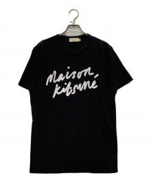 maison kitsune（メゾンキツネ）の古着「プリントTシャツ」｜ブラック