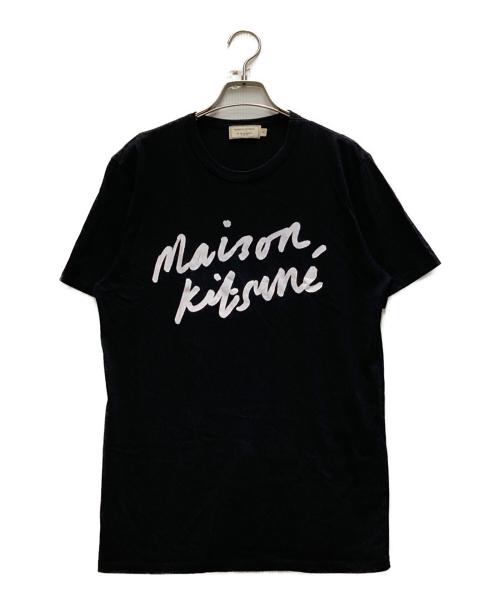 maison kitsune（メゾンキツネ）MAISON KITSUNE (メゾンキツネ) プリントTシャツ ブラック サイズ:Sの古着・服飾アイテム