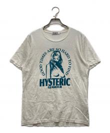 Hysteric Glamour（ヒステリックグラマー）の古着「ヒスガールプリントＴシャツ」｜ホワイト
