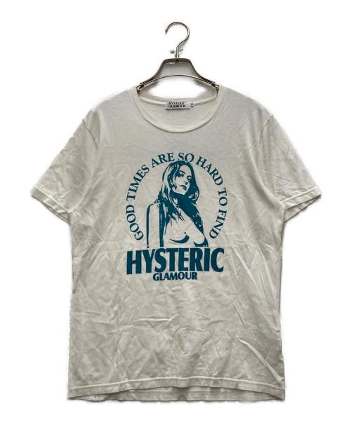 Hysteric Glamour（ヒステリックグラマー）Hysteric Glamour (ヒステリックグラマー) ヒスガールプリントＴシャツ ホワイト サイズ:Mの古着・服飾アイテム