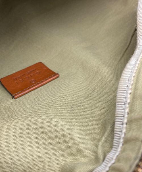 GUCCI（グッチ）GUCCI (グッチ) ヴィンテージ キャンバス ベルトバッグ ベージュの古着・服飾アイテム