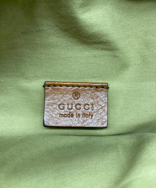GUCCI（グッチ）GUCCI (グッチ) ヴィンテージ キャンバス ベルトバッグ ベージュの古着・服飾アイテム