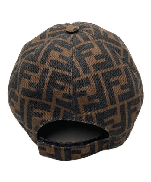 FENDI（フェンディ）FENDI (フェンディ) ズッカ柄ベースボールキャップ ブラウン サイズ:FREEの古着・服飾アイテム