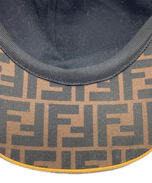FENDI（フェンディ）FENDI (フェンディ) ズッカ柄ベースボールキャップ ブラウン サイズ:FREEの古着・服飾アイテム