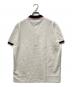 LACOSTE (ラコステ) 配色ボーダーリブニット鹿の子地ポロシャツ ホワイト サイズ:5：7000円